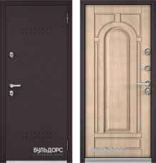 Дверь Бульдорс Термо-100 Дуб крем (Букле шоколад) - фото 1