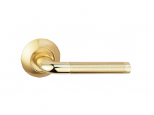 Дверная ручка BUSSARE LINDO A-34-10 GOLD/S.GOLD Золото/золото матовое - фото 1