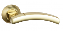 Дверная ручка BUSSARE SOLIDO A-37-10 GOLD/S.GOLD Золото/золото матовое - фото 1