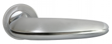 Дверная ручка MORELLI LUXURY SUNRISE NC-5 CSA/CRO  матовый хром/хром - фото 1
