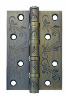 Дверная петля универсальная ADDEN BAU 100X70X2.5 4BB FLO ANTIC BRONZE Античная бронза без короны - фото 1