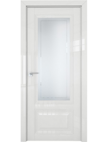 Profildoors 2.103L Белый Люкс стеклянные вставки твердое глянцевое покрытие