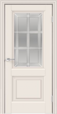 Дверь Alto 8 Эмалит ваниль со стеклом - фото 1