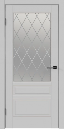 Дверь Scandi 3V светло-серый - фото 1