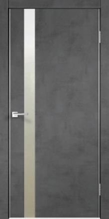 Дверь Techno Z1 Муар тёмно-серый - фото 1