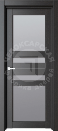 Дверь ЧФД 60К стекло - фото 1