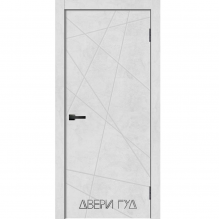 Дверь Двери Гуд Geometry-1 ПГ глухое - бетон снежный - фото 1